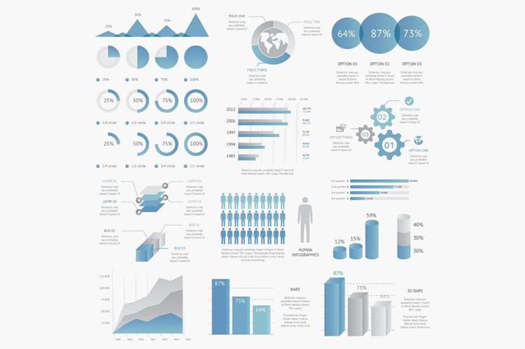 Big collection infographic elements