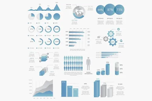 Big collection infographic elements