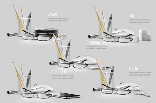 网页设计Desk Stuff for Banners / Headers