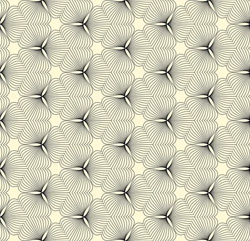 线条图案无缝背景Seamless pattern vector