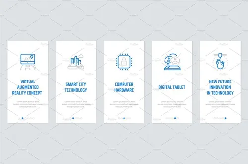 网站设计Technologies Metaphors Cards