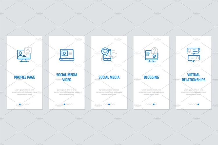 网站设计Social Metaphors Cards