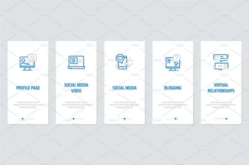 网站设计Social Metaphors Cards