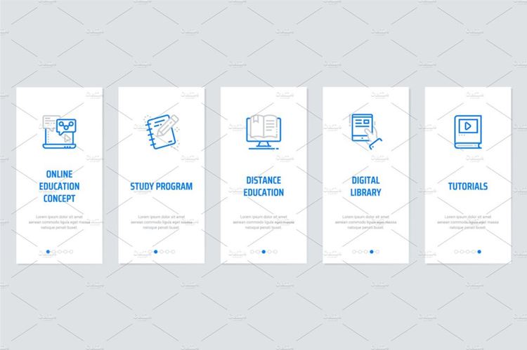 网站设计Education Metaphors Cards