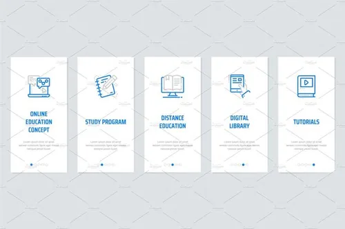 网站设计Education Metaphors Cards