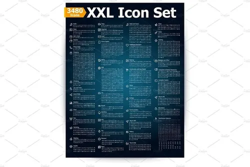 图标集Vector web icon set