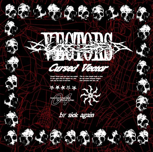 复古未来派酸性艺术赛博朋克机能HUD科技元素嘻哈潮牌抽象图形