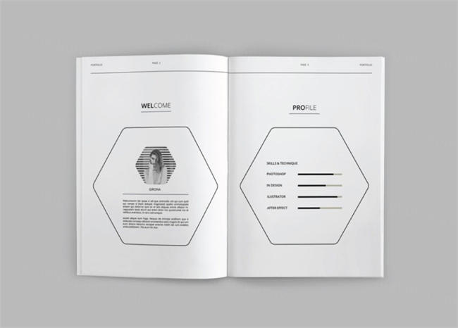 高端个人介绍画册模板下载[indd]