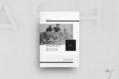 极简主义画册模板 Ashi – Brand Book