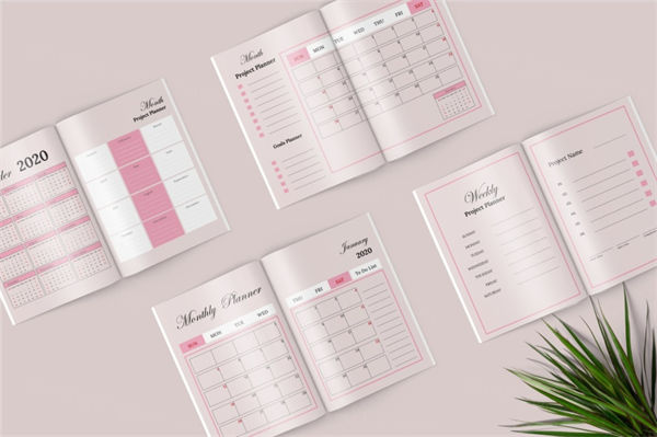 工作日计划手册模板下载[indd]