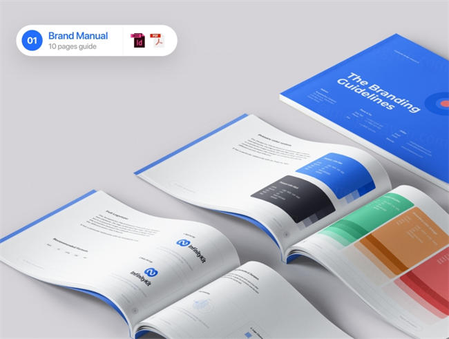 品牌设计全套解决方案模板下载[indd,XD,PPTX]