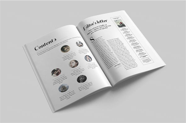 极简主义专业杂志画册模板下载