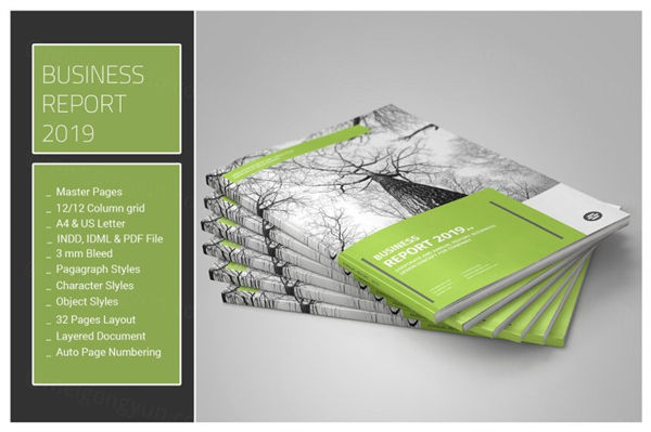 企业年度业务报告宣传册图册模板
