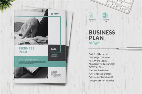 商业计划公司宣传册设计模板