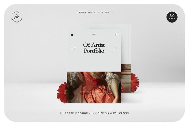 极简高端设计风格艺术作品集图册模板