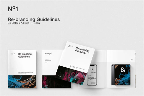 品牌重建规范指南手册模板下载[indd]