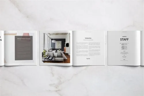 家具方形画册模板 Dawson Catalog