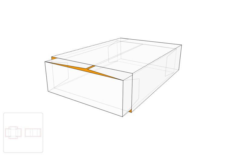 数据线包装盒模切图/刀模图EPS源文件