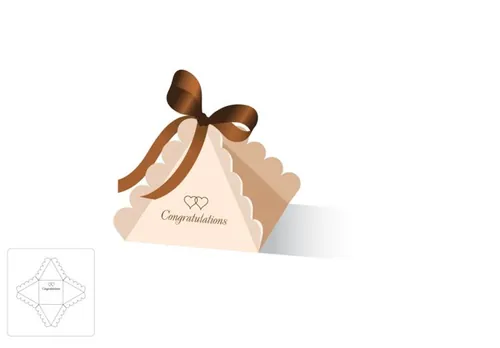 三角花边零售盒模切图/刀模图EPS源文件