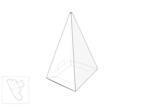 蛋挞包装盒模切图/刀模图EPS源文件