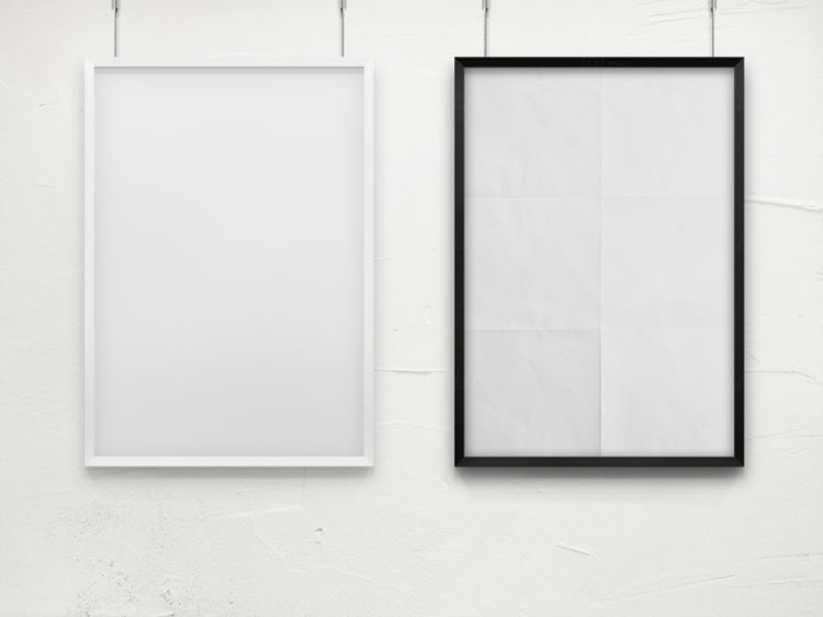 简约优雅相框模型PSD贴图模板Frame For Your Work II - Poster Mock-Up