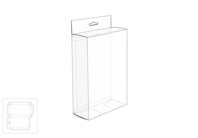 充电器包装盒模切图/刀模图EPS源文件