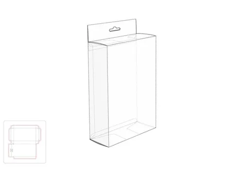 充电器包装盒模切图/刀模图EPS源文件