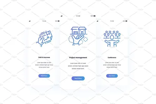 项目管理会议商量垂直卡片设计素材Business Metaphors Cards