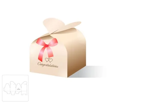 四角形零售盒模切图/刀模图EPS源文件