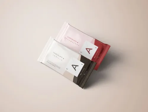 高级巧克力棒食品包装设计效果PSD样机 Premium Chocolate Bar Mockup