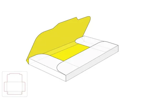 口香糖包装盒模切图/刀模图EPS源文件