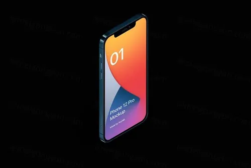 最新苹果12手机样机UI贴图提案样机模板 iPhone 12 Pro - 20 Mockups Scenes