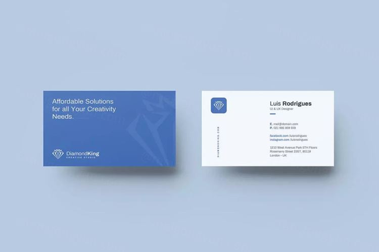 独特布局的现代概念名片模板（AI,EPS）