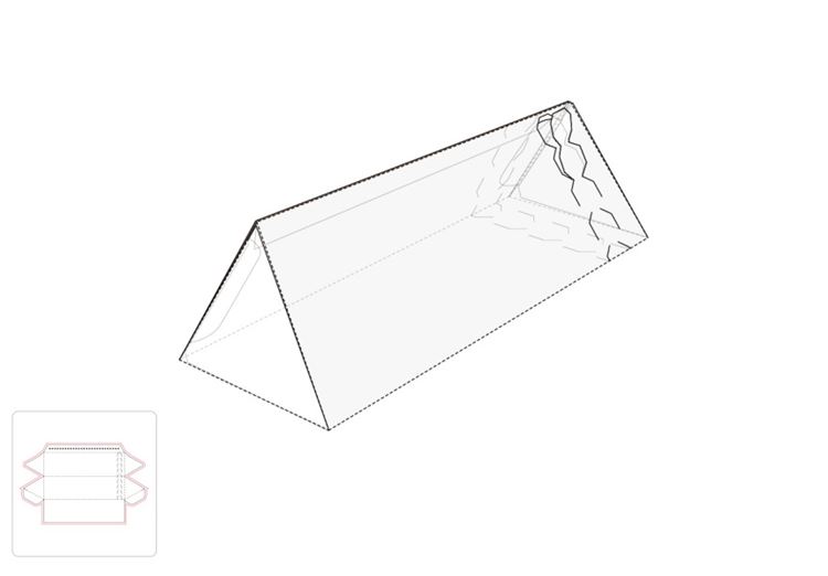 眼镜包装盒模切图/刀模图EPS源文件