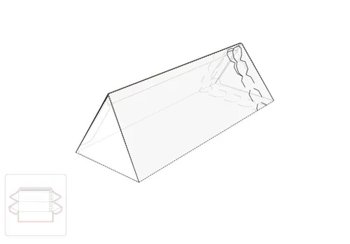 眼镜包装盒模切图/刀模图EPS源文件