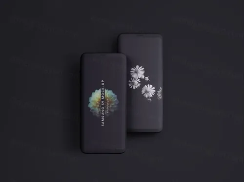 三星Galaxy S9智能手机屏幕演示样机模板  Samsung Galaxy S9 Phone Mockup