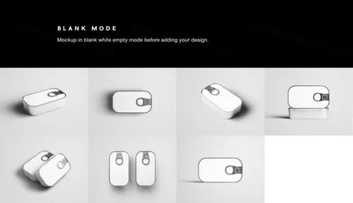 高品质的沙丁鱼罐头包装样机展示模型 Sardine Can Mockup PSD