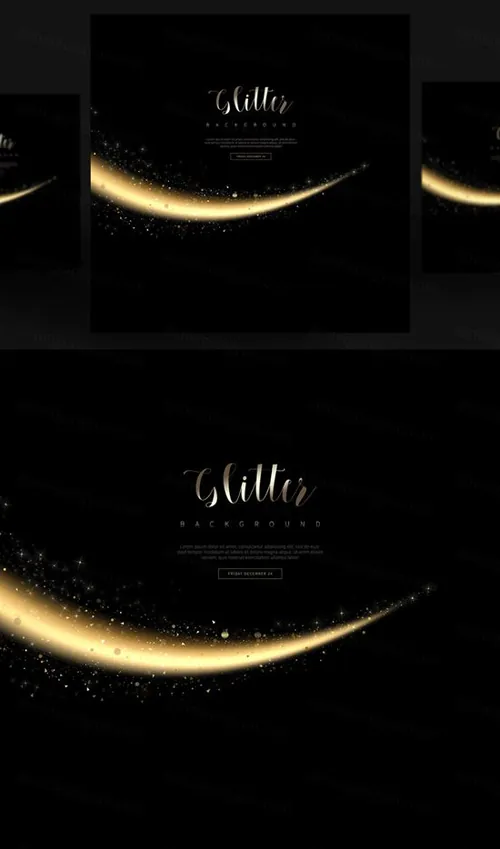 金色光效粒子化妆品影楼相册高清海报科技感背景PSD设计素材模板
