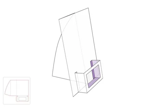 计数器显示架模切图/刀模图EPS源文件