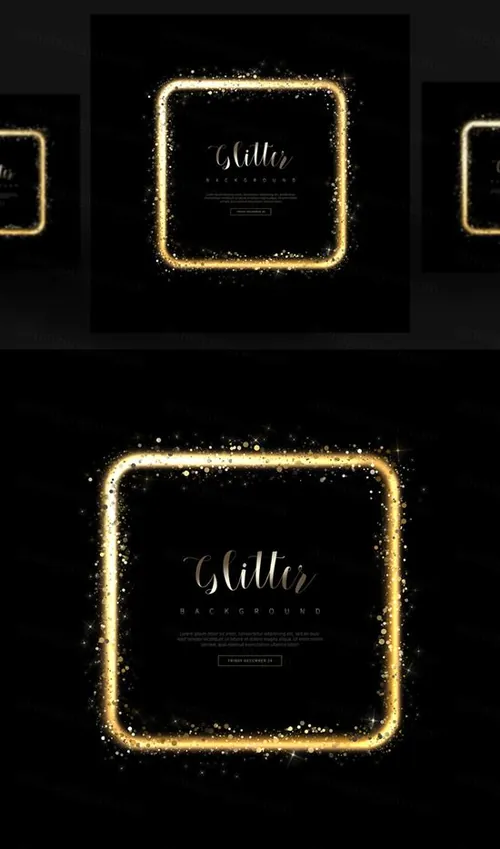 金色光效粒子化妆品影楼相册高清海报科技感背景PSD设计素材模板