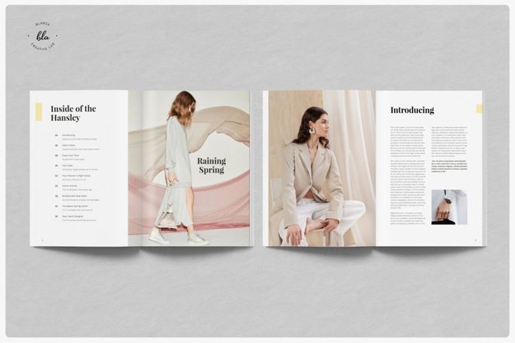 HANSLEY女性时尚杂志设计模板  HANSLEY Fasion Magazine 3692209