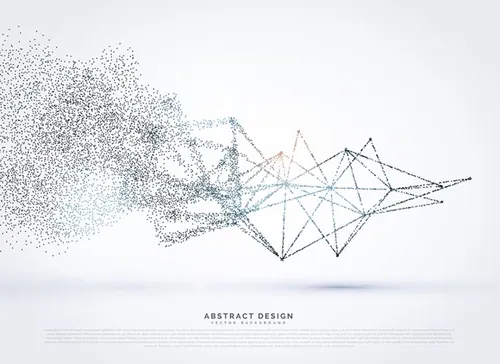 科技感高清背景震撼粒子球形波纹未来连接互联网大数据EPS矢量设计素材模板081415
