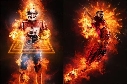 史诗级电影火焰特效PS动作 Sundance Photoshop Ac