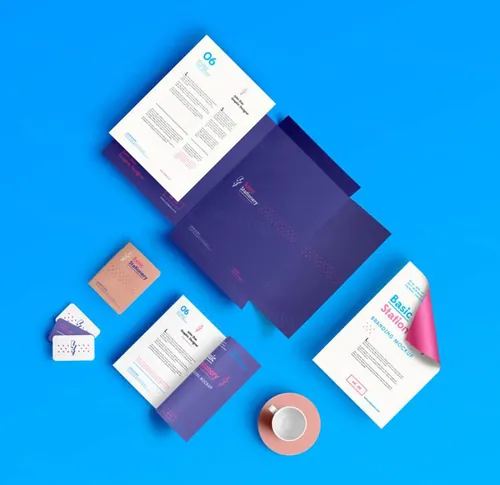 高端品牌VI设计办公用品样机 Basic Stationery Branding Vol 6