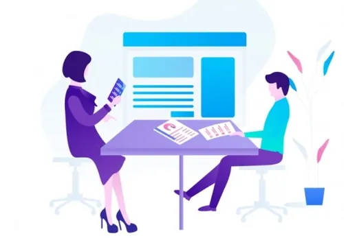 强大视觉概念营销与课程数据分析在线插图矢量设计素材Marketing  Courses 09