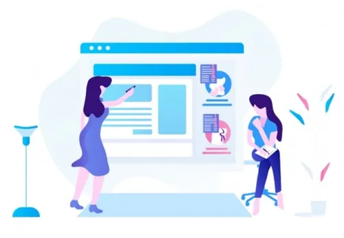 强大视觉概念营销与课程数据分析在线插图矢量设计素材Marketing  Courses 10