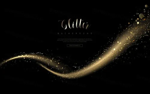 金色光效粒子化妆品影楼相册高清海报科技感背景PSD设计素材模板