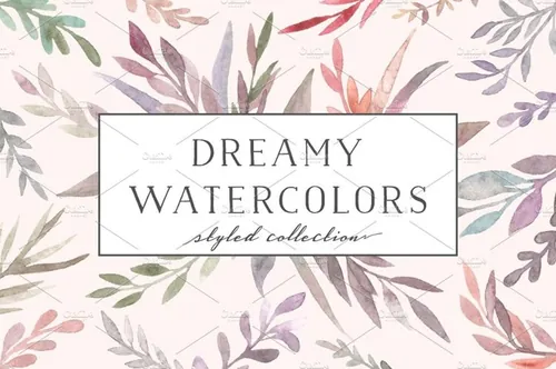 水彩植物花卉高清PNG免扣素材合辑包 Watercolor