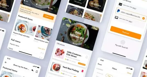 类美团外卖UI手机App商品界面模板 Food Delivery UI
