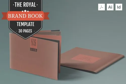 品牌 | 30页皇家画册VI系统模板 The Royal Brand Guidelines Template 396034